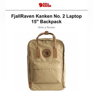 Fjallraven Kanken Laptop 15"- khaki backpack